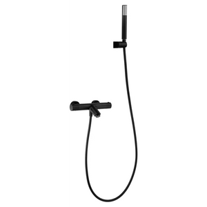 Matte Black Thermostatic Shower Bath Kit, main product view