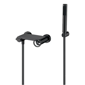 Matte Black Single Handle Shower Kit Modern Design, main product view