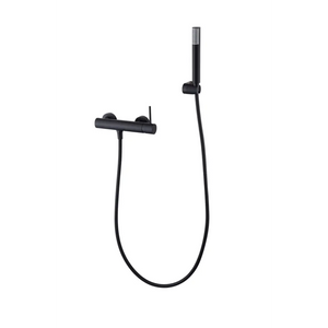 Monza Matte Black Shower Kit Single Lever, main product view