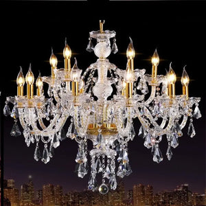 Large Crystal Tears Chandelier Lamp - Chandelier