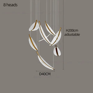 Modern Spiral LED Chandelier Pendant Light Remote Dimming - view 24