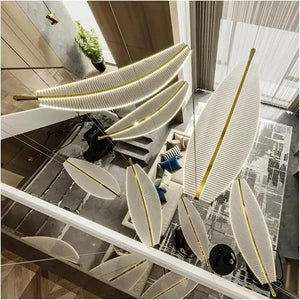 Modern Spiral LED Chandelier Pendant Light Remote Dimming