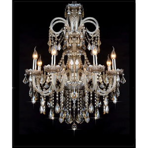 8-Arm Crystal Chandelier 74cm Polished Chrome Luxury Lighting