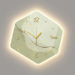 Luminous Abstract Geometric Wall Clock Modern Design - view 9