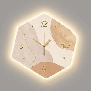 Luminous Abstract Geometric Wall Clock Modern Design - view 7