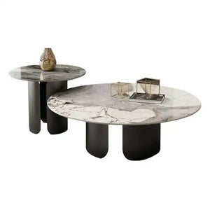 Round Marble Coffee Table Nordic Modern Design - view 4