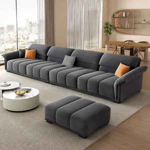 Minimalist Modular Velvet Sectional Compressed Sofa - Compressed Sofa