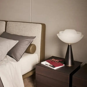 Minimalist Upholstered Bed Frame with Leather Headboard - view 3