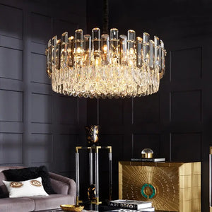 Modern Crystal Luxury Chandelier Golden Lamp - Chandelier