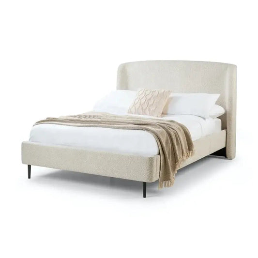 Modern King Wooden Sturdy Slat Bed Frame - 194 W X 214 D X 117 H cm - Bedroom