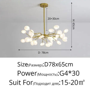 LED Tree Branch Chandelier 18-54 Heads Dimmable Modern Lighting - view 15