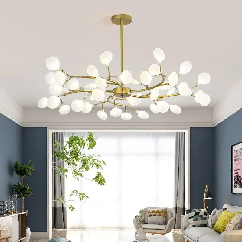 Modern LED Chandelier Light Tree Branch Firefly - Lamps
