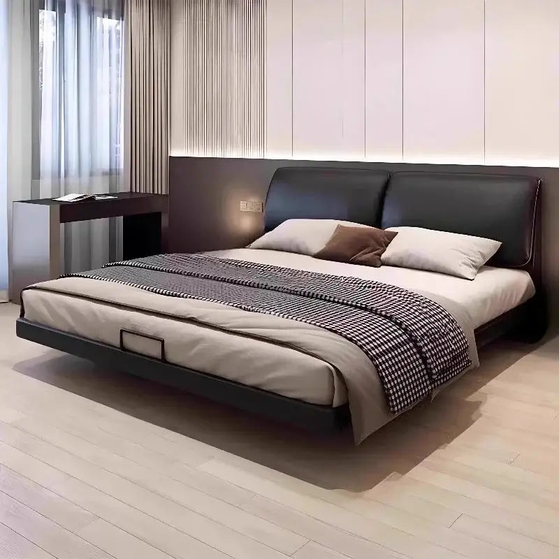 Modern Levitation Double Side Table Bed Frame - Only Bed Frame / 150x190cm - Bedroom