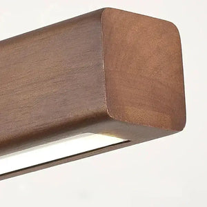Modern Wood Strip LED Pendant Lamp with Remote Control - view 5