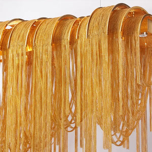 Modern Tassel Pendant Light 30cm Width Dimmable LED - view 7