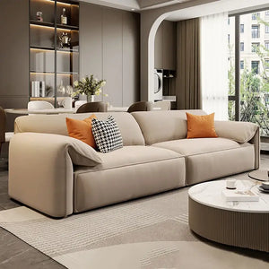 Modern Minimalist Italian Style Square Couch Sofa - Tech Cloth - 180 cm - Sofa