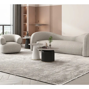 Modern Nordic Art Style Creative Aesthetic Sofa - Gray Sofa + Chair - Sofa