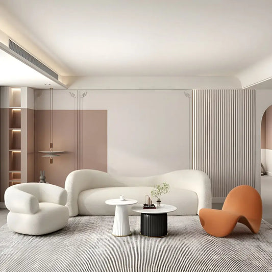 Modern Nordic Art Style Creative Aesthetic Sofa - White Sofa - Sofa