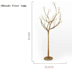 Modern Tree Branch Glass Bubble Lamp - 16 Heads Floor lamp / Warm white 3000k - Lamps