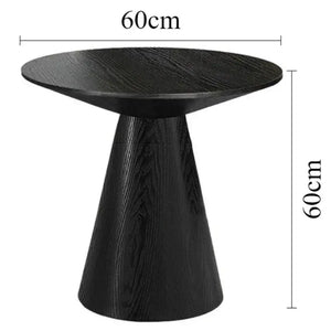 Round Pine Coffee Table Modern Minimalist Design - view 12