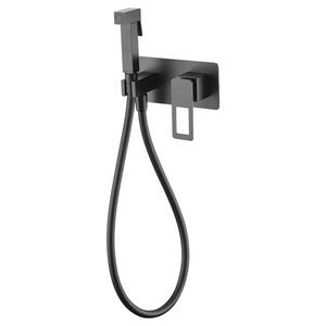 Matte Black Built-in Bidet Mixer Modern Bathroom, main product view