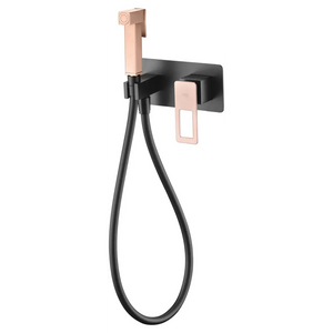 Black Rose Gold Built-in Bidet Mixer Modern Design, main product view