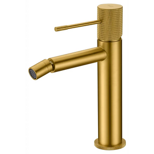 Brushed Gold Bidet Mixer Single Handle Contemporary Design, main product view