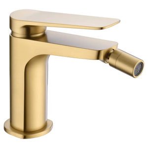 Napoles Brushed Gold Bidet Mixer Single Handle, main product view