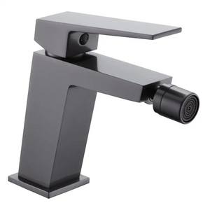 Black Gun Metal Single Lever Bidet Mixer Contemporary Design, main product view