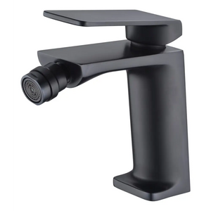 Matte Black Single Handle Bidet Faucet Modern Design, main product view