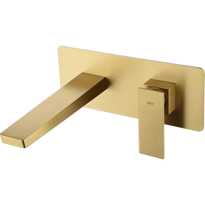 Pisa Brushed Gold Single-Lever Basin Faucet, main product view