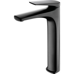 Delos Matte Black Tall Sink Mixer Faucet, main product view