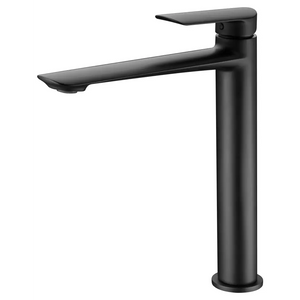 Ural Negro Mate Series Tall Single Lever Basin Mixer, main product view