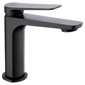 Matte Black Single Lever Sink Faucet Modern Design, main product view