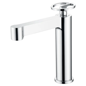 Chrome Single Lever Sink Mixer Modern Bathroom Faucet, main product view