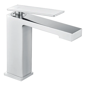 Chrome Single Lever Basin Mixer Faucet Modern Design, main product view