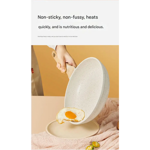 4 Piece Non Stick Cookware Frying Pan Soup Pot Set - Cookware set