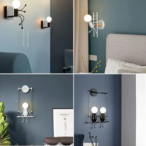 Nordic Cartoon Style Modern LED Wall Lamp - Wall Lamp