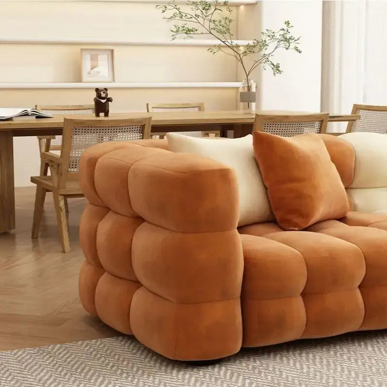 Nordic Cream Style Small Sectional Sofa for Living Room - Sofa