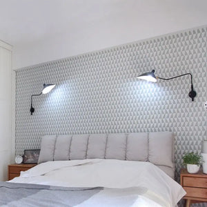 Nordic Creative Retro Rotary Long Pole Wall Lamps - Lamps