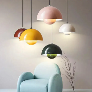 Nordic Flower Semicircular Hanging Pendant Lamp - Ceiling Lamp