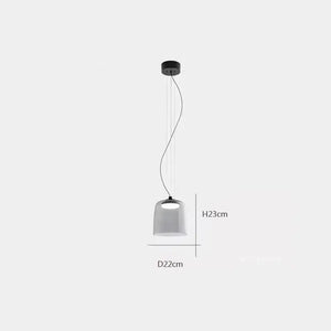 Nordic Glass LED Pendant Light Fixture with Touch Control - view 20