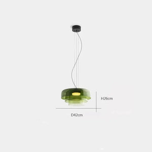 Nordic Glass LED Pendant Light Fixture with Touch Control - view 17