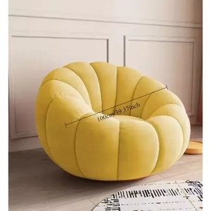 Nordic Lazy Pumpkin Cloud Sofa Chair - Yellow - 100 cm - Sofa