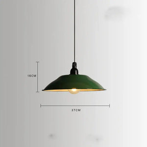 Gray aluminum Nordic pendant lamp with industrial design hanging