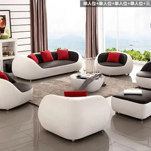 Nordic Luxury PU Leather Lazy Couch Lounge Sofa
