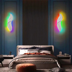 Nordic Feather LED Wall Lamp Modern Design - view 5