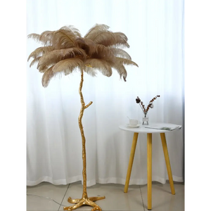 Ostrich Feather Standing Lamp 80cm Modern Home Lighting - view 9
