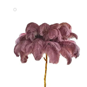 Ostrich Feather Standing Lamp 80cm Modern Home Lighting - view 3