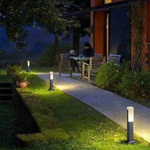 Outdoor Waterproof Aluminum Pillar Lawn Light - Lamps